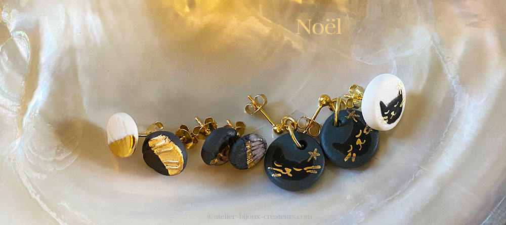 boucles d'oreilles céramique