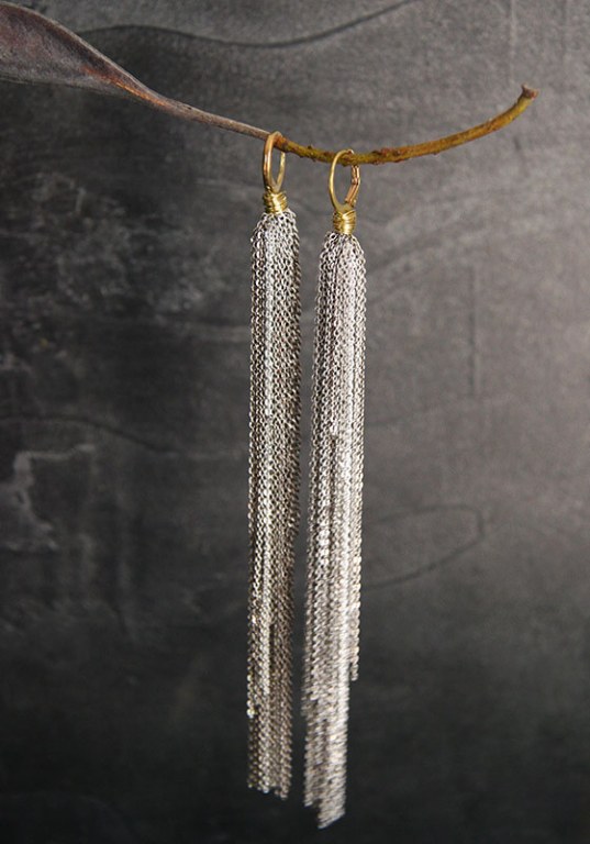 Falls Silver Earrings