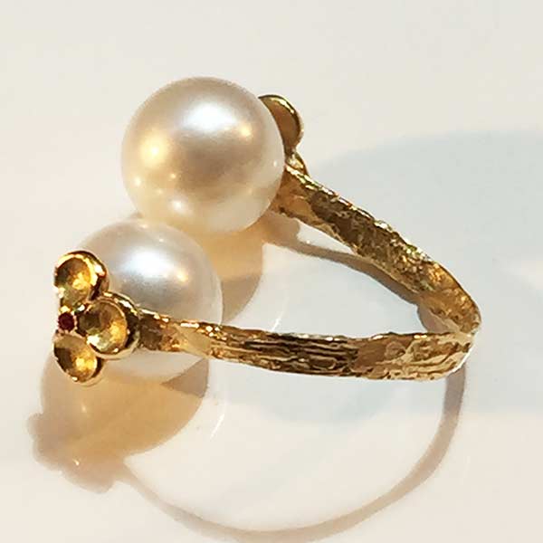 Bague Perles d'Akoya