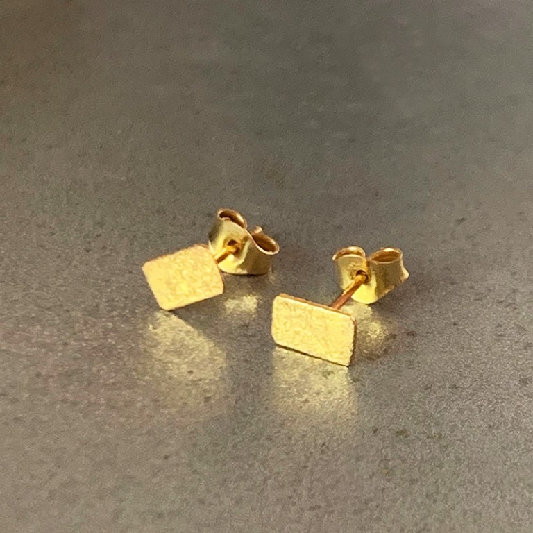 Boucles d'oreilles Scortea rectangle
