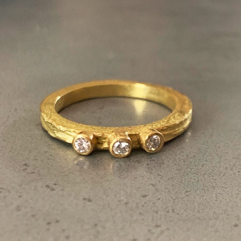 Bague Fine Scortea 3 diamants