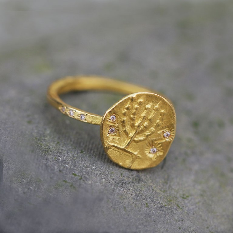 Bague Ménorah