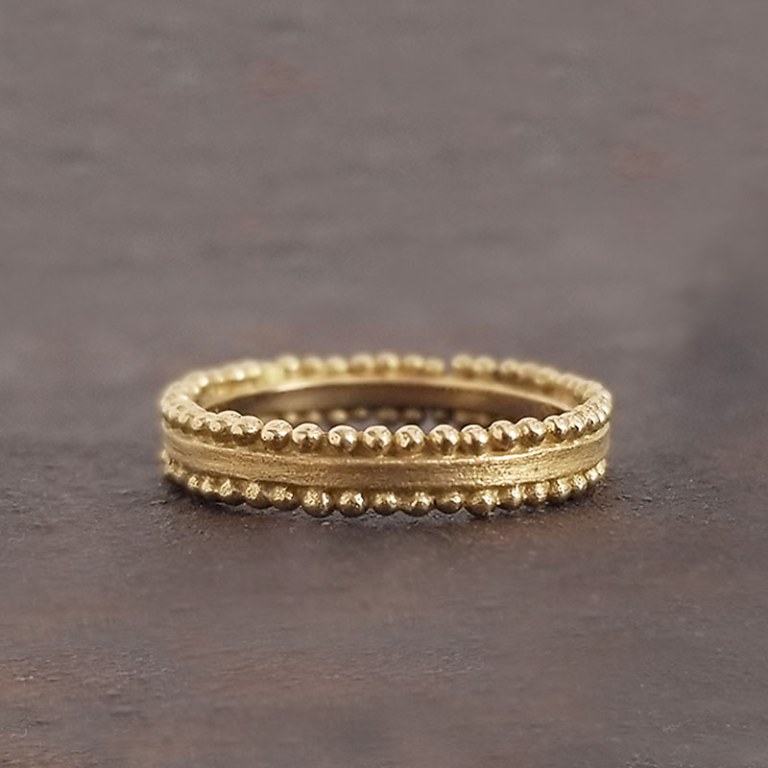 Anneau simple double granulation