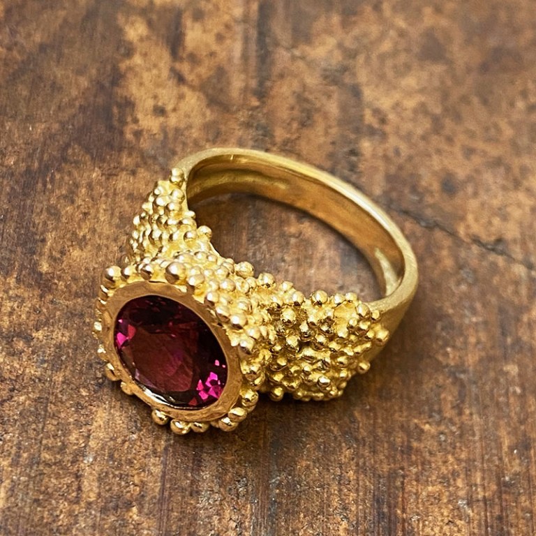 Bague Mousse Tourmaline VENDUE
