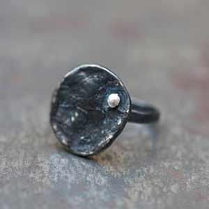 Bague Blossom oxydée