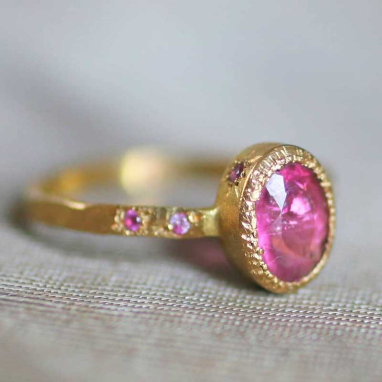 Bague Soul / Tourmaline Rose