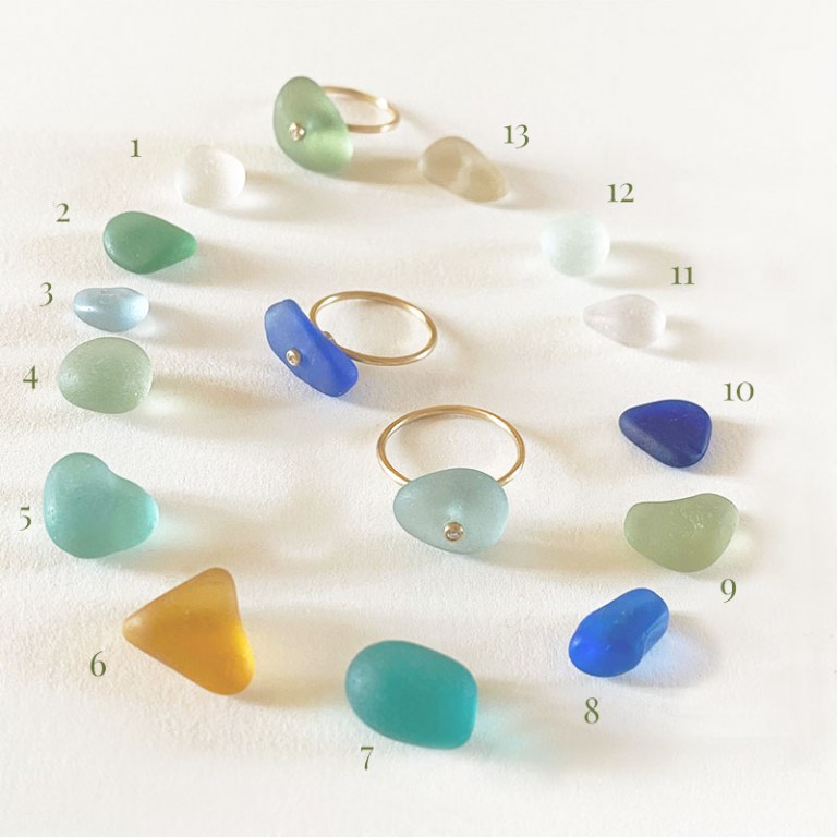 Bague Verre Dépoli Sur Mesure