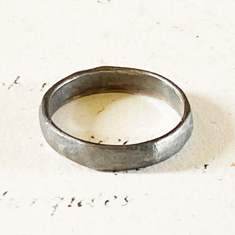 Anneau Swann Argent Oxydé