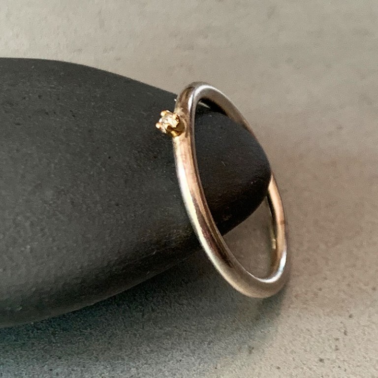 Bague Jonc Diamant