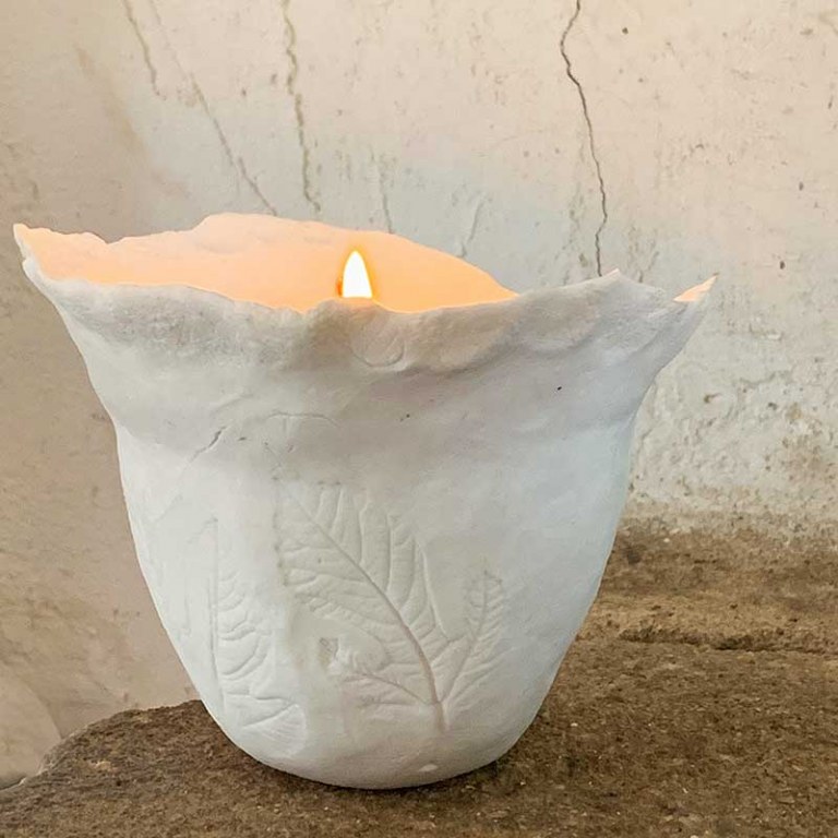 Bougie Porcelaine Blanche