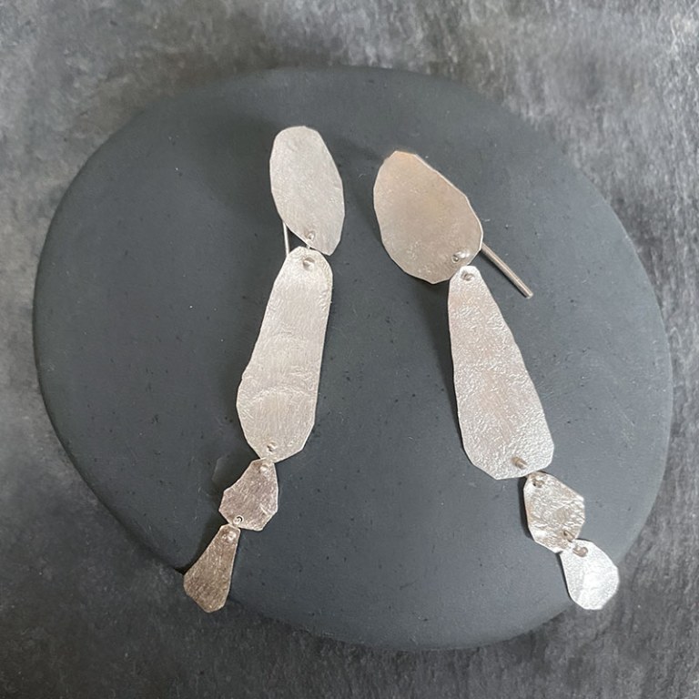 Boucles d'oreilles Salomé argent 4 éléments