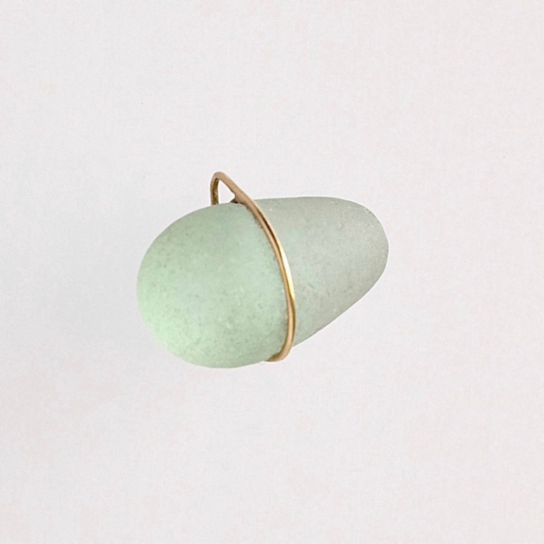 Pendentif Charms vert d'eau
