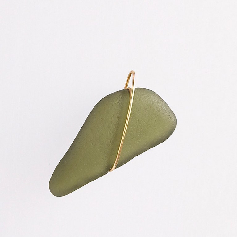 Pendentif Simple Vert Bouteille