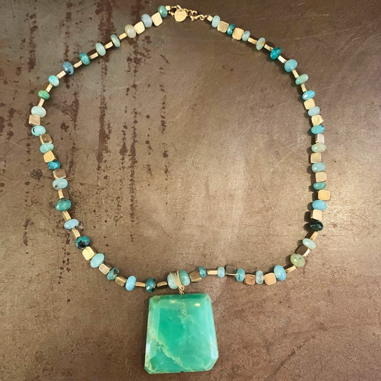 Collier Chrysoprase