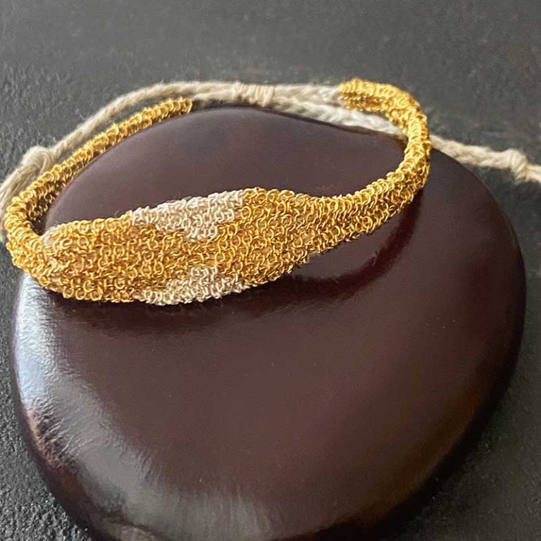 Bracelet Elia Gold/white
