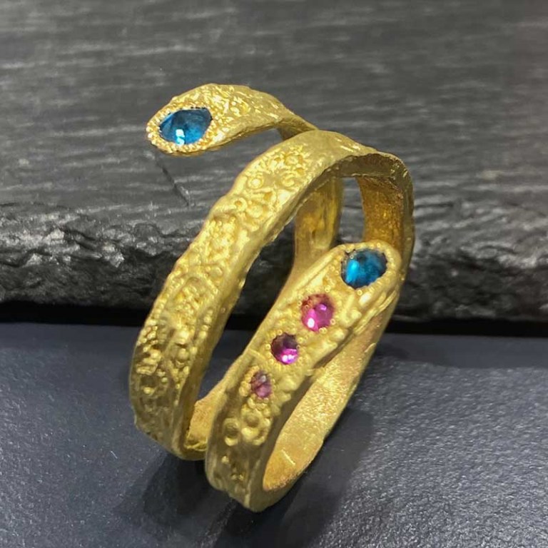 Bague Serpent or jaune