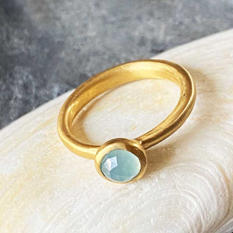 Bague Calcédoine