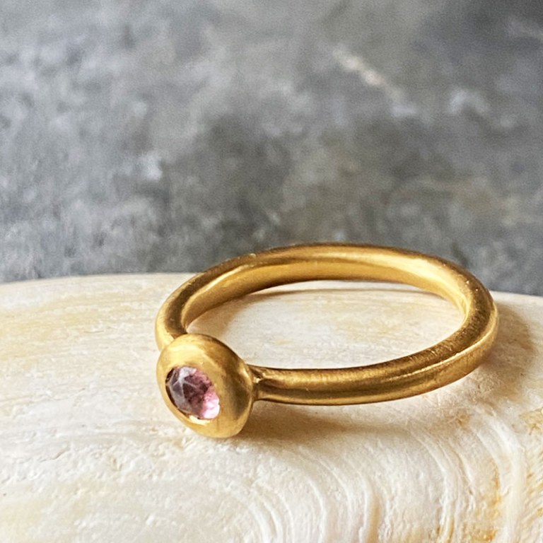 Bague Donut Rose taille 53