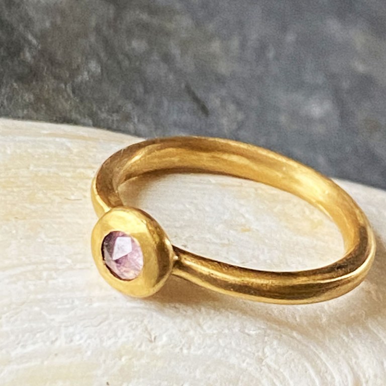 Bague Donut Rose Nude taille 53