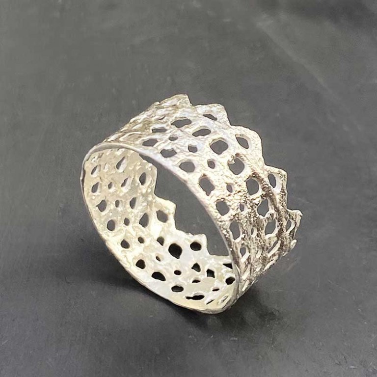 Anneau Couronne Argent