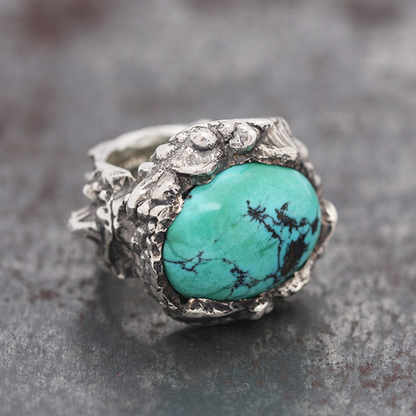 Bague Sculpture Turquoise
