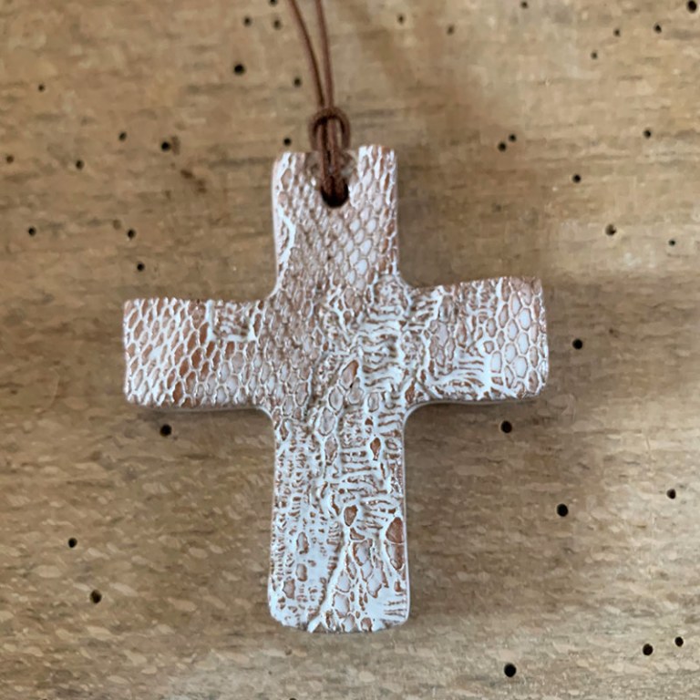 Pendentif Croix Blanche n°2