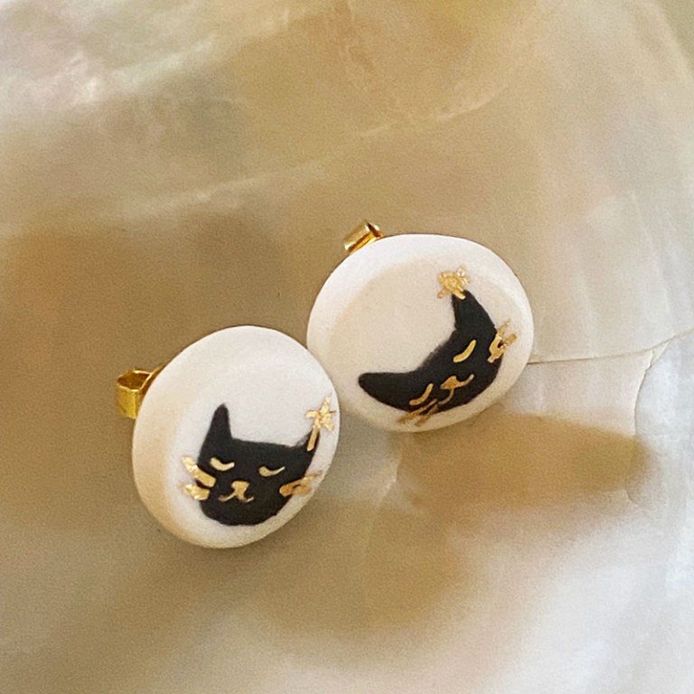 Boucles d'oreilles Chat