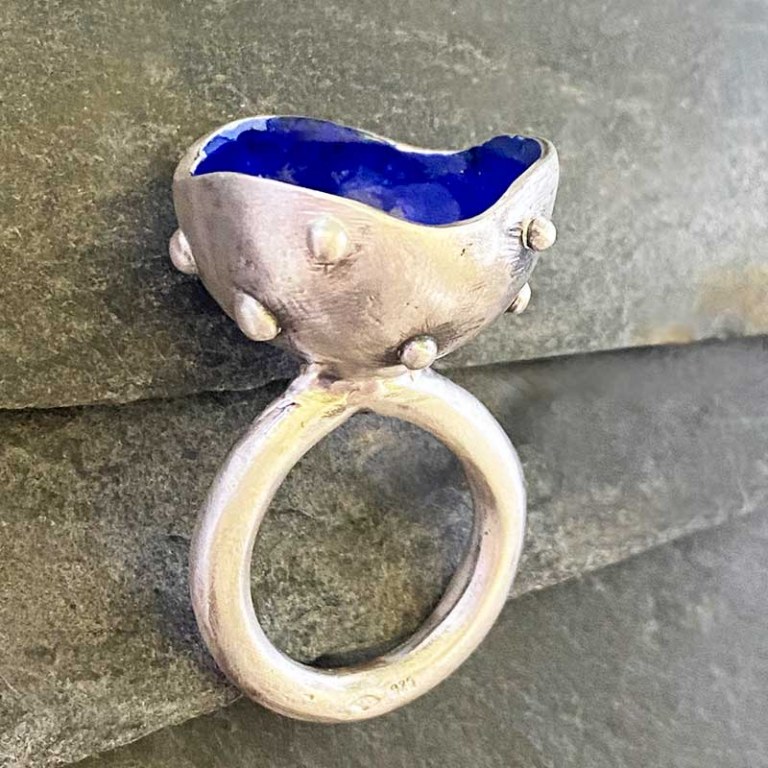 Bague Coupole Azul gm