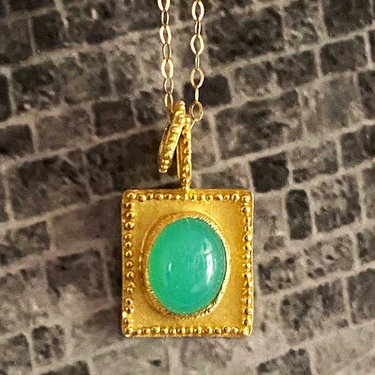 Pendentif Chrysoprase