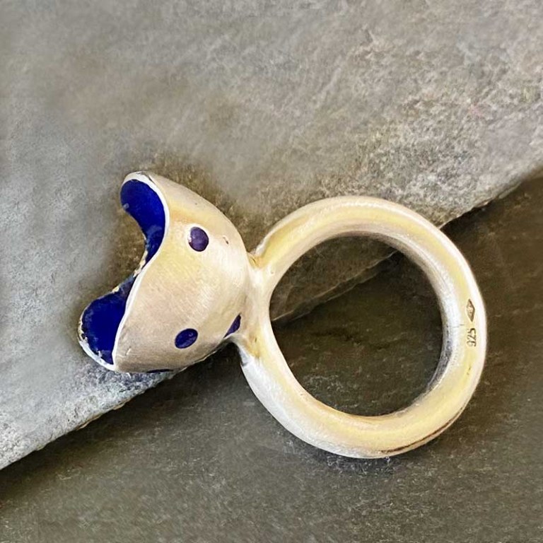 Bague Coupole Azul pm