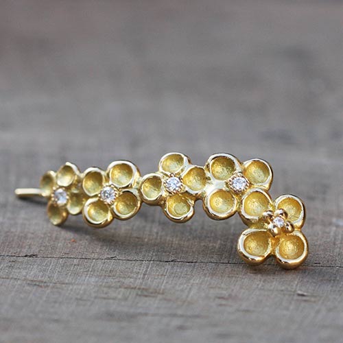 Boucle d'oreille Jardin Mystérieux